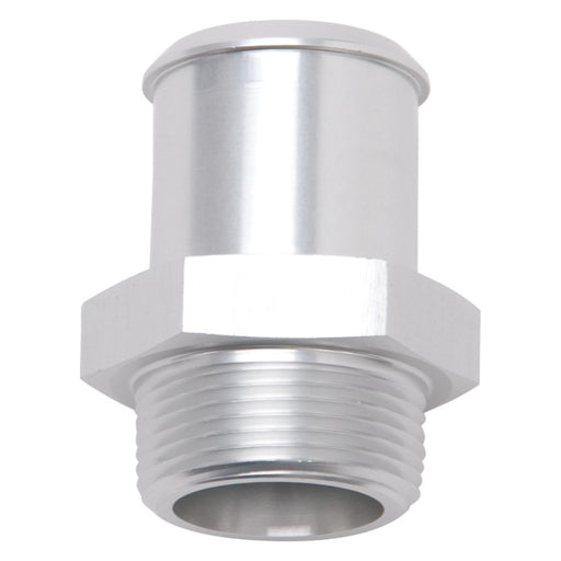 Edelbrock Hose End Straight 3/8In NPT to 5/8In Barb Clear Anodize Edelbrock Fittings