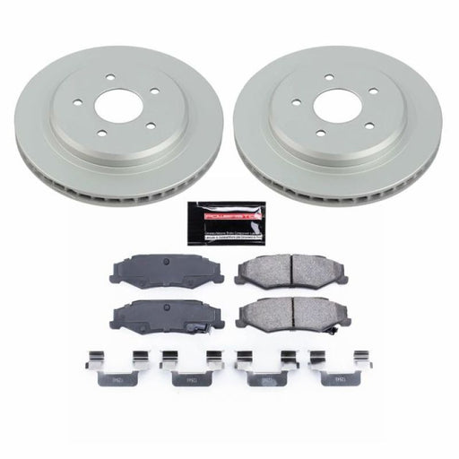 Power Stop 04-09 Cadillac XLR Rear Z17 Evolution Geomet Coated Brake Kit PowerStop Brake Kits - Performance Blank