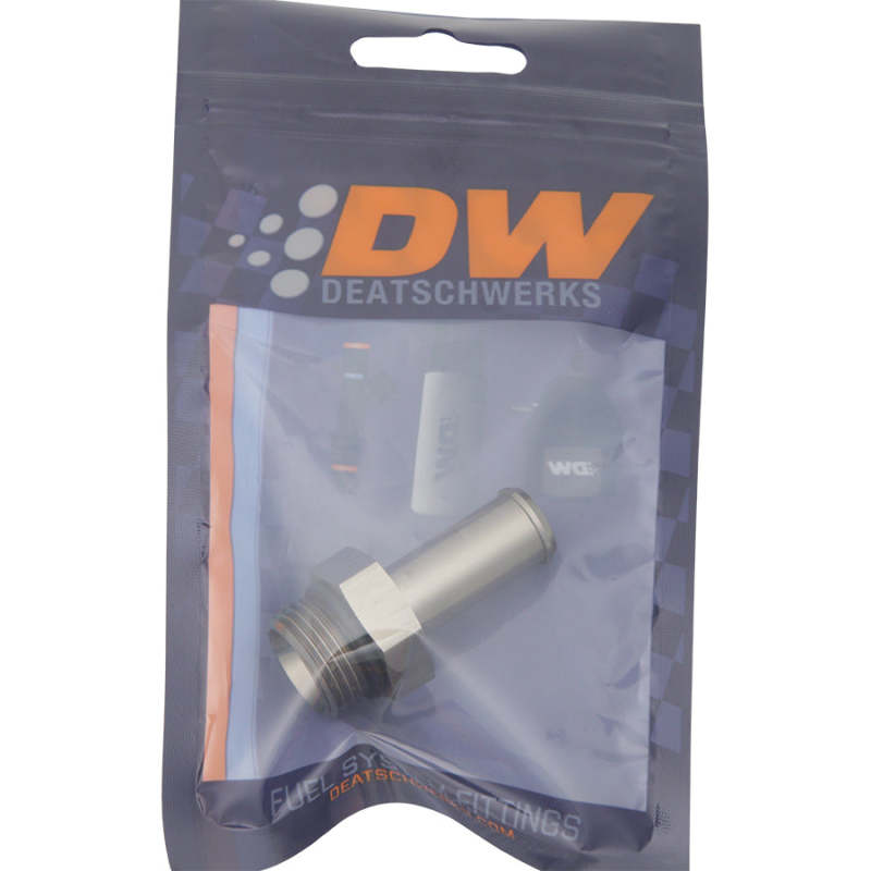 DeatschWerks 8AN ORB Male To 1/2in Barb Fitting (Single Barb - Incl O-Ring) DeatschWerks Fittings