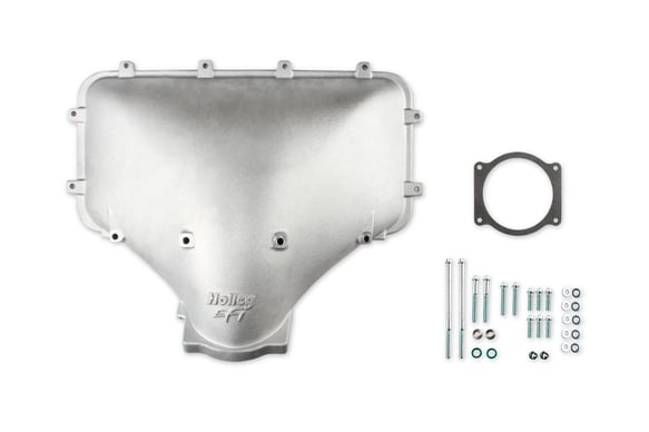 HI-RAM 105MM Cast Side Mount Plenum Top 300-302 HOLLEY EFI Autoparts