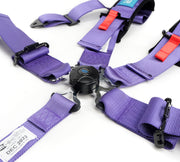 NRG SFI 16.1 5Pt 3 Inch Seat Belt Harness with Pads / Cam Lock - Purple NRG Seat Belts & Harnesses