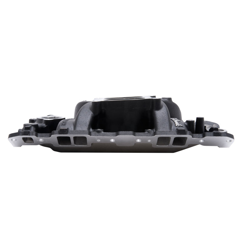 Edelbrock Manifold SBC Performer Air Gap Black Edelbrock Intake Manifolds