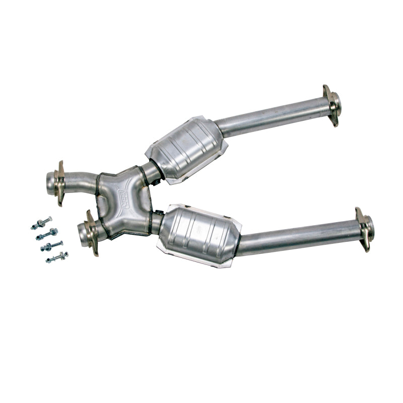 BBK 96-04 Mustang 4.6 GT / Cobra Short Mid X Pipe w Catalytic Converters 2-1/2 For Long Tube Headers BBK X Pipes
