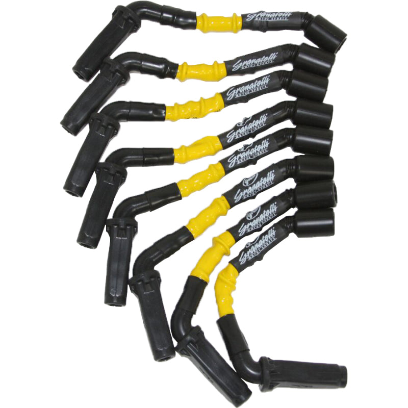 Granatelli 99-23 GM 6.0L/6.2L LS2/LS3/LSA/LS7/LS9 Hi-Perf Coil-Near-Plug Wire Conn Kit w/Ylw Jacket Granatelli Motor Sports Spark Plug Wire Sets