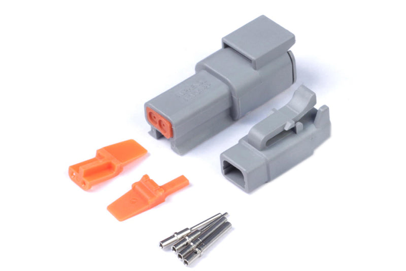 Haltech Matching Set of Deutsch DTM-2 Connectors 7.5 Amp Plug & Pins Haltech Wiring Connectors