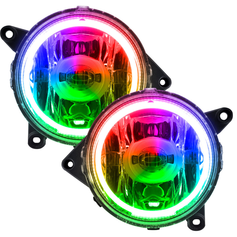 Oracle Ford Mustang GT 13-14 LED Fog Halo Kit - ColorSHIFT ORACLE Lighting Fog Lights