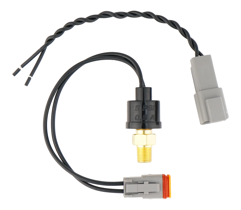 DeatschWerks 1/8th NPT 5psi Hobbs Switch with Pigtail DeatschWerks Relays