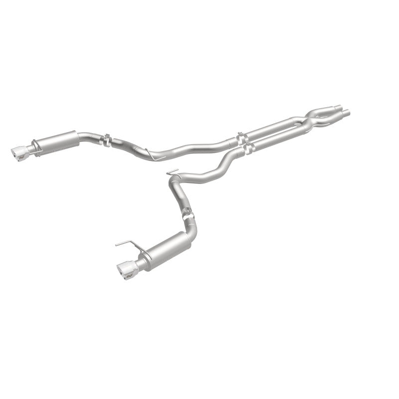 MagnaFlow Cat Back, SS, 3in, Competition, Dual Split Polished 4.5in Tips 2015 Ford Mustang GT V8 5.0 Magnaflow Catback