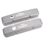 Edelbrock Valve Cover Classic Series Chevrolet 1959-1986 262-400 CI V8 w/ Breather Holes Satin Edelbrock Valve Covers
