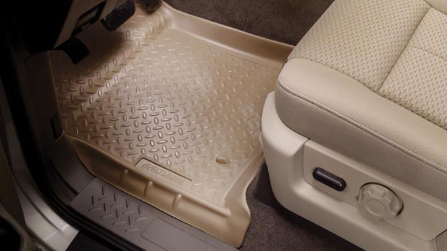 Husky Liners 00-02 Ford F-150 Super Crew Cab Classic Style 2nd Row Tan Floor Liners Husky Liners Floor Mats - Rubber