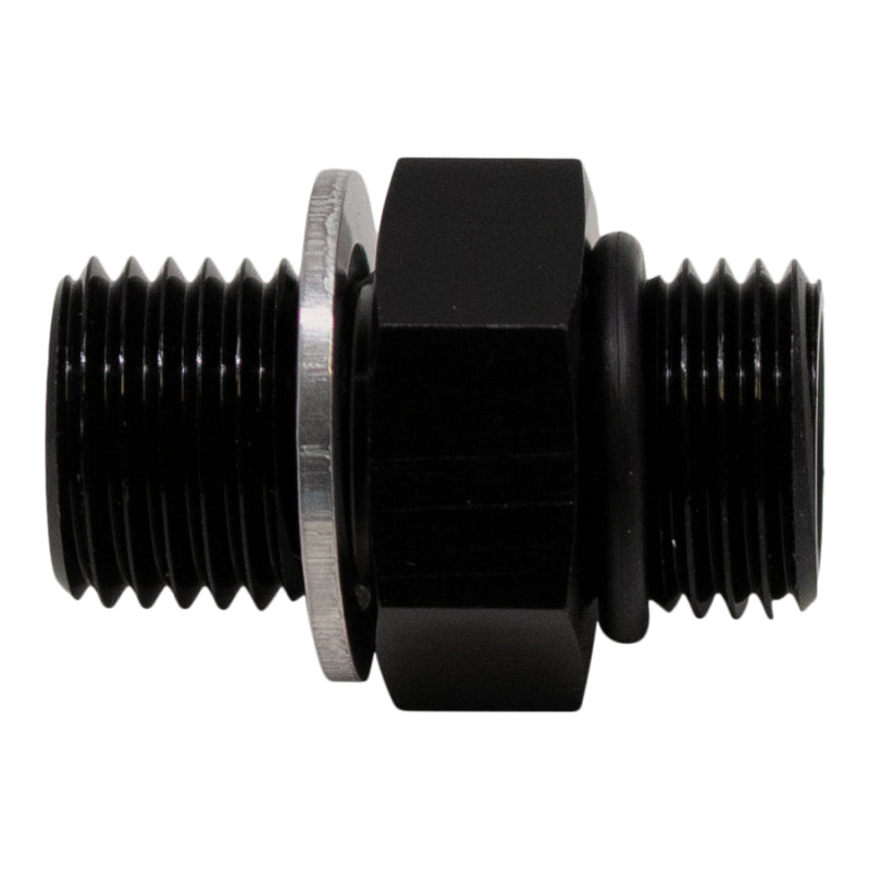DeatschWerks 8AN ORB Male to M18 X 1.5 Metric Male (Incl O-Ring and Washer) - Anodized Matte Black DeatschWerks Fittings
