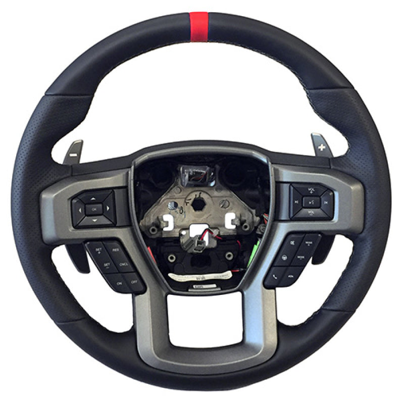 Ford Racing 15-18 F-150 Raptor Performance Steering Wheel Kit - Red Sightline Ford Racing Steering Wheels