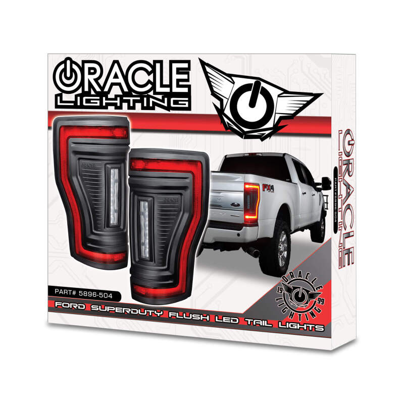 Oracle Lighting 17-22 Ford F-250/350 (Black Series) Flush Mount LED Tail Lights ORACLE Lighting Tail Lights