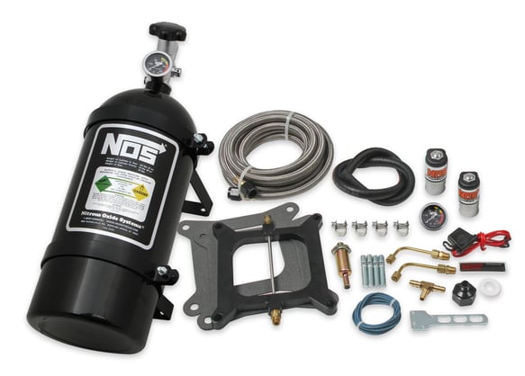 NOS Powershot Wet Nitrous System for 4150 4-barrel Carburetor - Black 05001BNOS