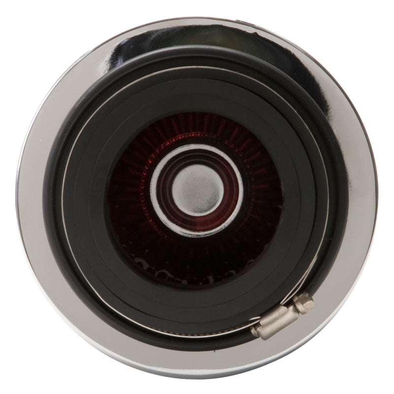 Edelbrock Air Filter Pro-Flo Series Conical 3 7In Tall Red/Chrome Edelbrock Air Filters - Universal Fit