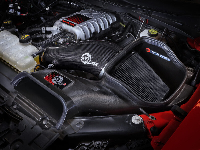 aFe 23-24 Ford F150 Raptor R V8 5.2L Supercharged Track Series Air Intake w/ Black PDS Filter aFe Cold Air Intakes