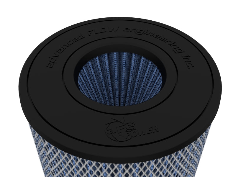 aFe Magnum Flow Pro 5R Air Filter 4in. Flange ID x 6-1/2in. Base x 6-1/2in. Top x 8 in. Height aFe Air Filters - Direct Fit