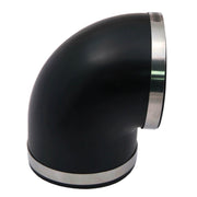 Spectre Coupler 4in. Elbow / 90 Degree (PVC) - Black Spectre Silicone Couplers & Hoses
