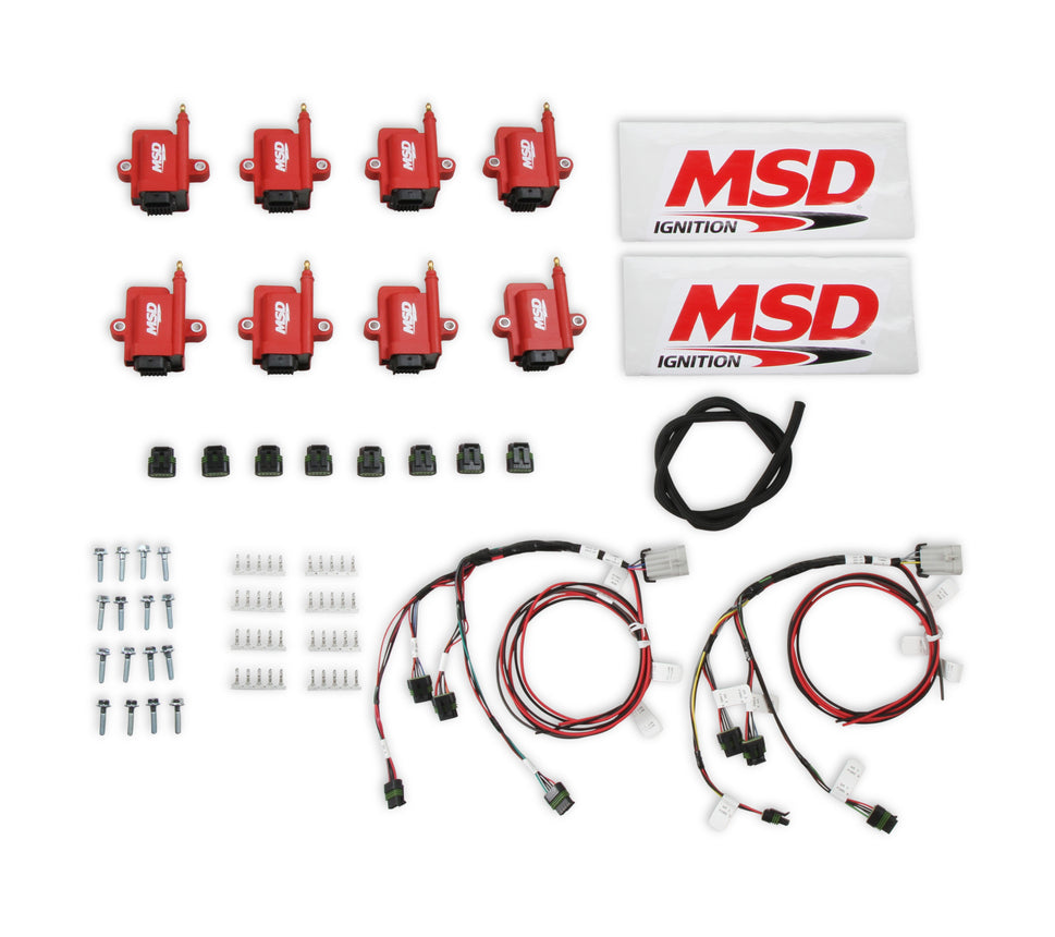 MSD Ignition Coil - Smart - Big Wire Kit - Red