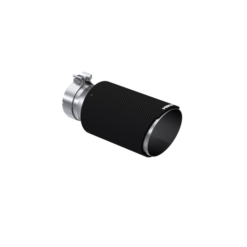 MBRP Universal Carbon Fiber Tip 6in OD/4in Inlet/12in L - Angle Cut Tip MBRP Tips