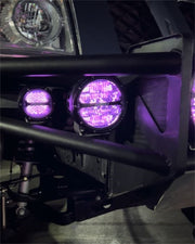 Rigid Industries 360-Series 4in LED Off-Road Diffused Beam - RGBW Backlight (Pair) Rigid Industries Light Bars & Cubes