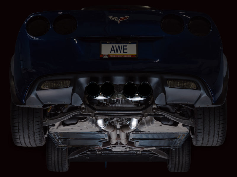 AWE Tuning C6 Chevrolet Corvette Z06/ZR1 Track Edition Axle-Back Exhaust w/ Diamond Black Tips AWE Tuning Axle Back