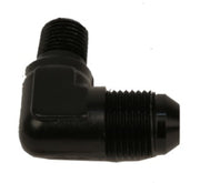 Aeromotive Fitting Elbow 1/4in-MNPT to AN-08 90-Deg Black Aeromotive Fittings