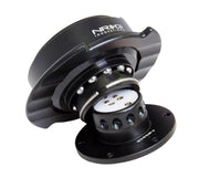 NRG Quick Release Kit Gen 2.5 - Black / Black Ring w/Finger Grooves NRG Quick Release Adapters