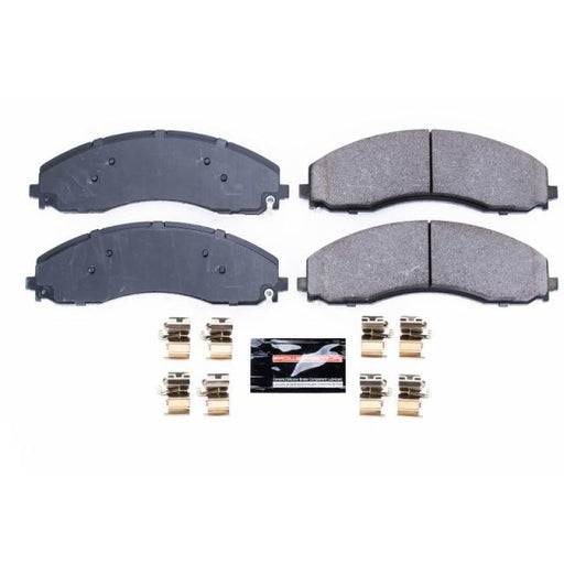 Power Stop 17-19 Ford F-450 Super Duty Front Z23 Evolution Sport Brake Pads w/Hardware PowerStop Brake Pads - Performance