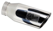 aFe MACH Force-Xp Universal Exhaust Tip 4 IN Inlet x 5 IN Outlet x 12 IN L- Polished Tip aFe Tips