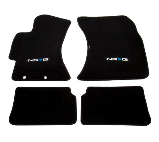 NRG Floor Mats - 2009-2011 Subaru Impreza WRX/STi (NRG Logo) - 4pc. NRG Floor Mats Carpeted