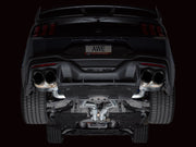 AWE 2024 Ford Mustang Dark Horse S650 RWD SwitchPath Catback Exhaust w/ Quad Diamond Black Tips AWE Tuning Catback
