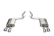Corsa 24+ Ford Mustang Dark Horse 5.0L 3in Dual Rear Exit Axle-Back w/Twin 4.5in Polish Slash Tips CORSA Performance Axle Back