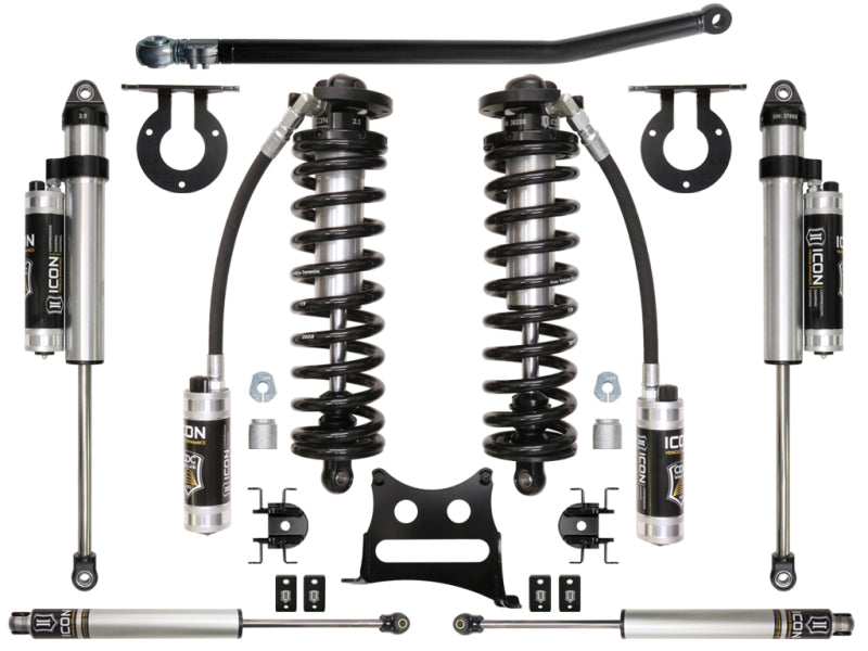 ICON 05-16 Ford F-250/F-350 2.5-3in Stage 4 Coilover Conversion System ICON Coilover Components