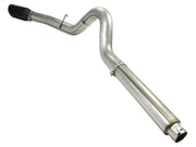 aFe MACHForce XP 5in DPF-Back Stainless Steel Exh Sys, Black tip, Ford Diesel Trucks 08-10 V8-6.4L aFe DPF Back