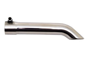 Gibson Turn Down Slash-Cut Tip - 1.5in OD/1.5in Inlet/8in Length - Stainless Gibson Tips