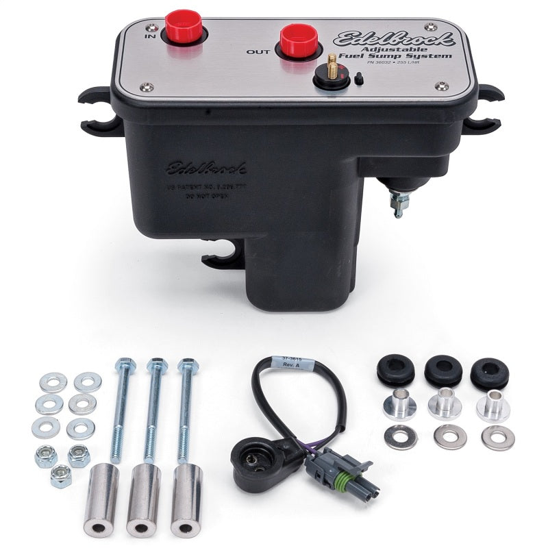 Edelbrock Fuel System Universal Fuel Sump Module Adjustable Fuel Sump Tank Only 255 LPH Edelbrock Fuel Tanks