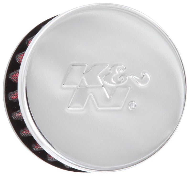 K&N Clamp On Rubber Base Crankcase Vent Filter 0.375in Flange ID x 2in OD x 1.5in Height K&N Engineering Air Filters - Universal Fit