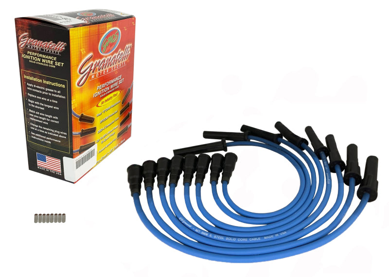 Granatelli 10-14 Ford 6.2L Blue Ignition Wires (Excl Coil Packs) Granatelli Motor Sports Spark Plug Wire Sets