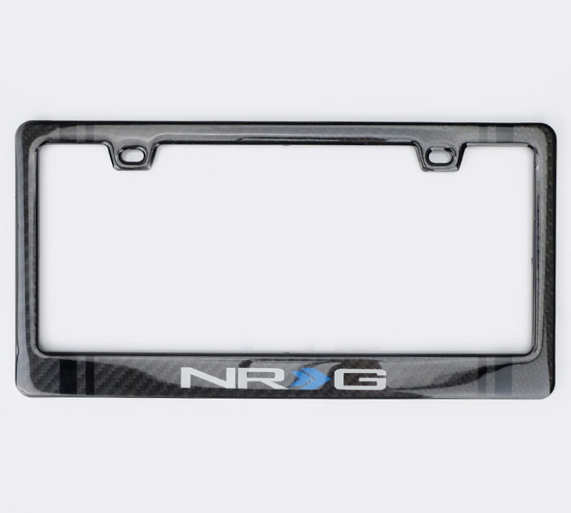 NRG Carbon License Plate Frame/ Fiber Poly Dip Finish Wet w/ NRG Logo NRG Carbon Accessories