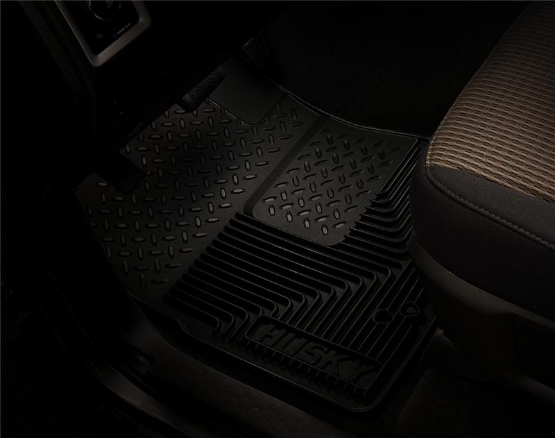 Husky Liners 07-11 Jeep Wrangler (Base/Unlimited)/02-07 Liberty Heavy Duty Black Front Floor Mats Husky Liners Floor Mats - Rubber