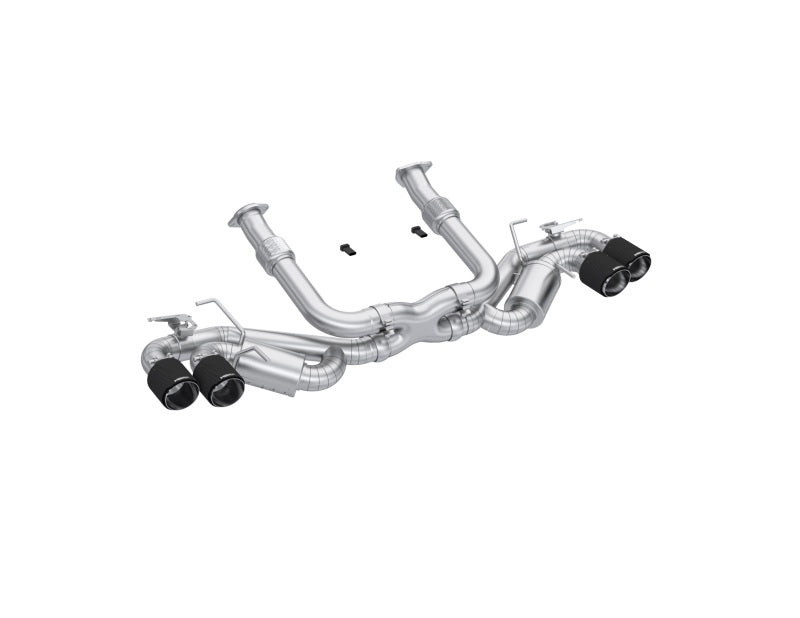 MBRP 20-24 Chevrolet Corvette C8 3in Active Cat Back Quad Split Rear Exit Exhaust w/ AFM Sims MBRP Catback