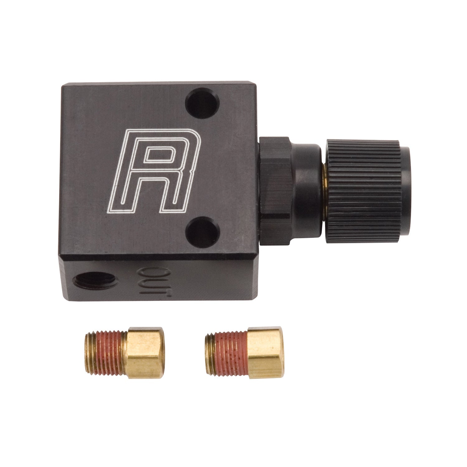 Billet Aluminum Residual Valve With 3/8"-24 Inverted Flare Hard Line Adapter