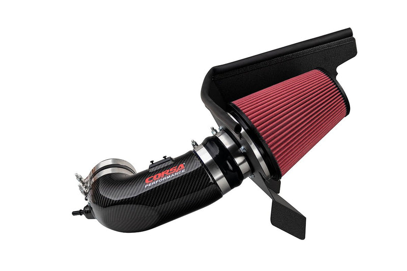 Black / Carbon Fiber Air Intake | 2017-2024 Chevrolet Camaro ZL1 (44005) Corsa Autoparts