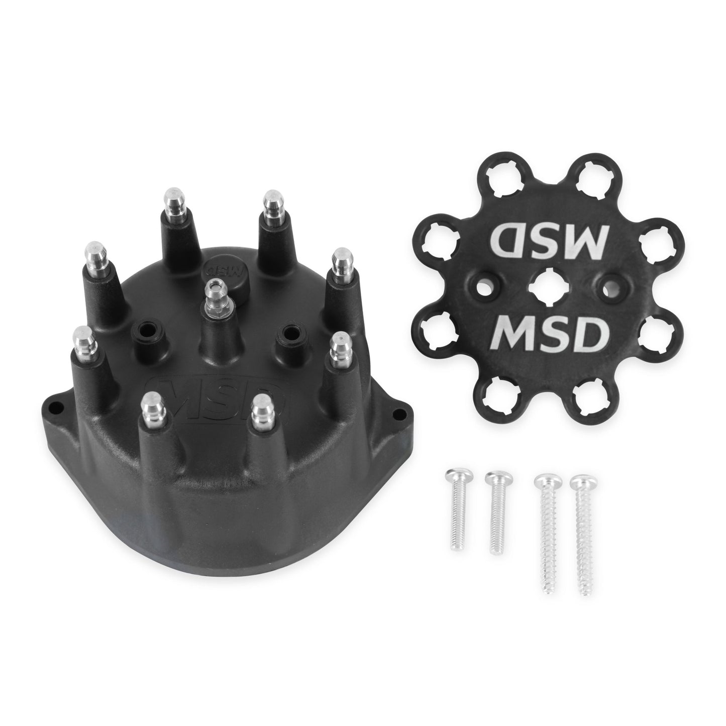 Black Distributor Cap for PN 8570, 8545, 8546 MSD Autoparts