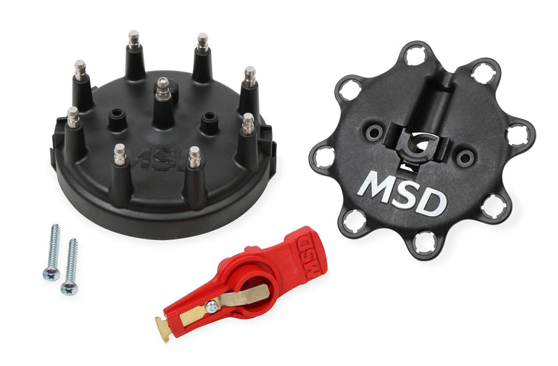 Black, Distributor Cap/Rotor Kit, MSD/Ford V8 TFI MSD Autoparts