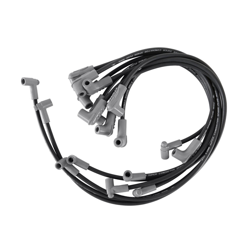 Black Super Conductor SB Chevy for use with Low Profile Distributor MSD Autoparts
