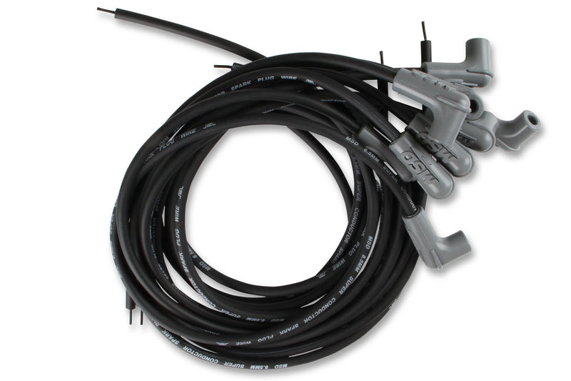 Black Super Conductor Universal 8 Cyl, 90¡ Plug/90¡ Plug MSD Autoparts