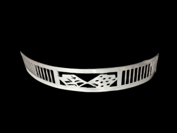 Blingz Beauty Bandz, 14" Diameter, 3" Tall Air Cleaner Grill - Checkered Flags GMS
