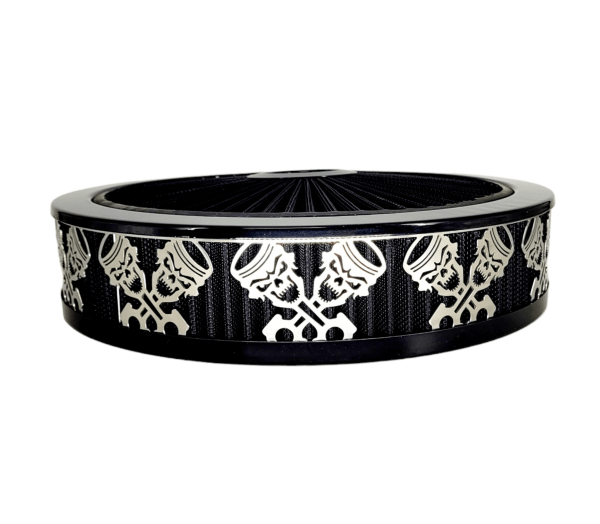 Blingz Beauty Bandz Black Air Filter Assembly , Skullz and Rods GMS